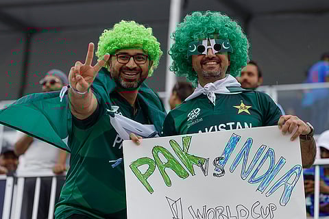 Pakistani supporters at New York stadium